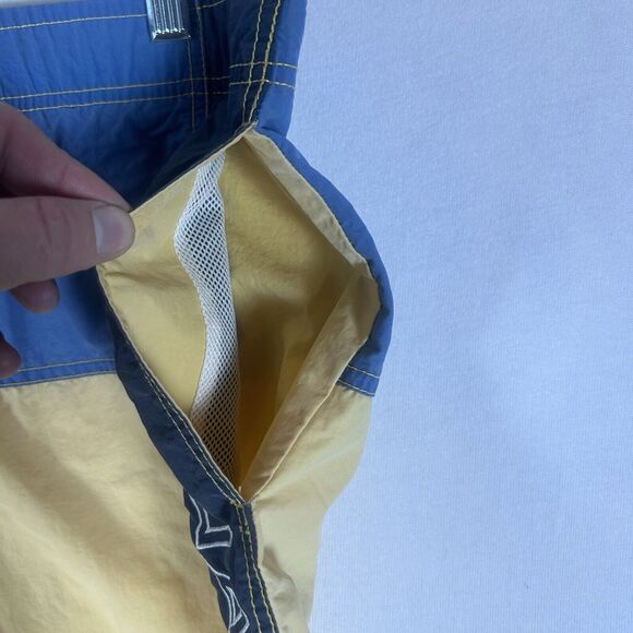 Nautica Surf Board Shorts Mens Medium Lined Nylon Tropical Beach Swim Trunks - Picture 5 of 10